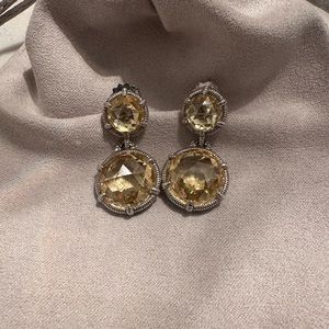 Judith Ripka Citrine Earrings.  Absolutely stunning ! Retail price was $1200.